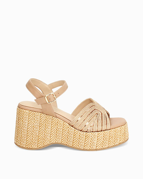 CALZATURA ZEPPA RAFFIA OROG, 