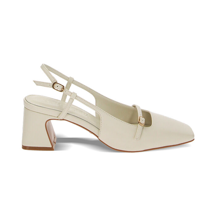 Decollete slingback panna donna Primadonna Collection