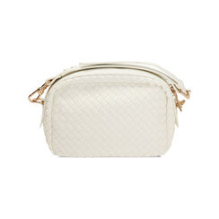 Mini sac à main femme blanc tressé, Primadonna, 255705311EIBIANUNI, 004 preview