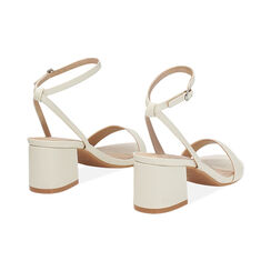 Sandalia con tacón para mujer crema medio, Primadonna, 252770392EPPANN036, 004 preview