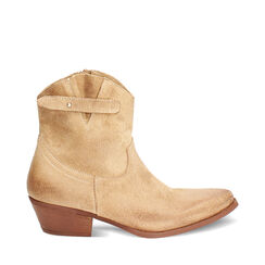 BOOTS RAIN DEMI-BOOT TEXAN SUEDE TAUP, Primadonna, 273435602CMTAUP036, 001a