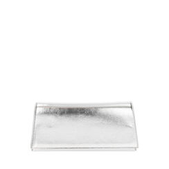 Pochette donna argento in laminato, Primadonna, 255126220LMARGEUNI, 001a