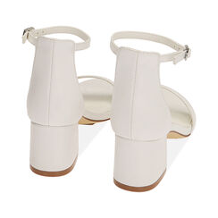 Sandali bianchi, tacco 5,5 cm, Primadonna, 212707031EPBIAN035, 003 preview