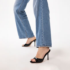 Mules open toe neri tacco 9,5 cm, Primadonna, 272159701VENERO035, 002 preview