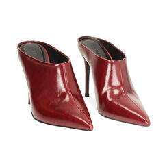 Sabot bordeaux lucido con tacco 10 cm, Primadonna, 262188522EUBORD035, 003 preview