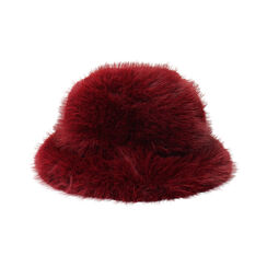 Chapeau bordeaux en fourrure synthétique, Primadonna, 261931303FUBORDUNI, 005 preview