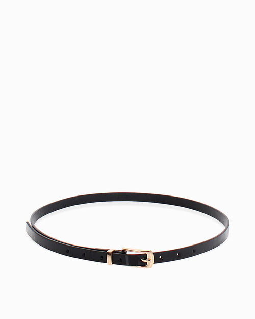 Cintura nera con fibbia elegante, BLACK