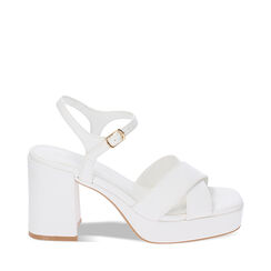 Sandalias con tacón blancos, 234960311EPBIAN041, 001a