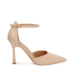 Open shank beige tacco 9,8 cm, Primadonna, 274934201EPBEIG035, 001a