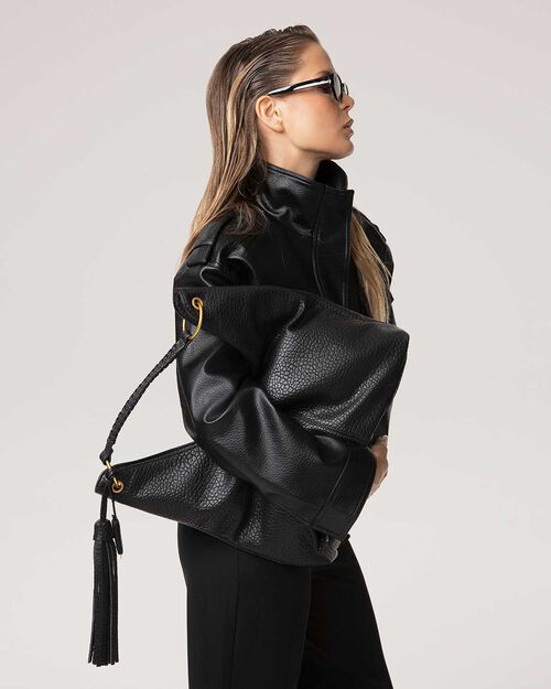 SACS SAC D EPAULE SYNTHETIQUE DEGRINGOLE, BLACK