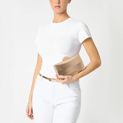 Clutch donna rosa oro in laminato, Primadonna, 255109704LMRAORUNI, 002 preview