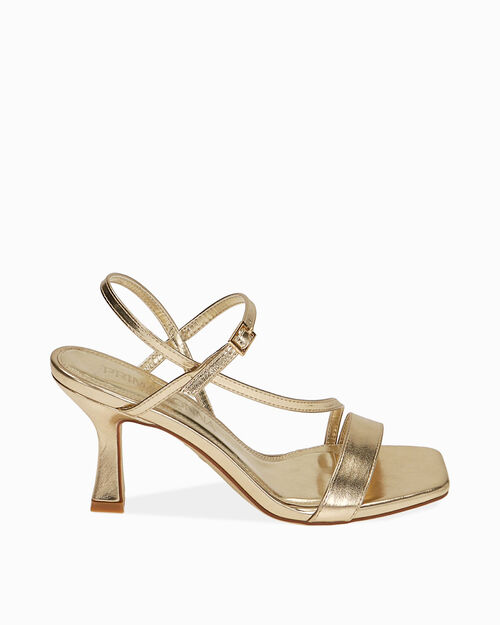 ZAPATOS SANDALIA LAMINADO OROG, GOLD