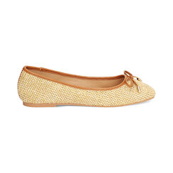 Ballerine donna biege in raffia, Primadonna, 254986979RFBEIG035, 001 preview