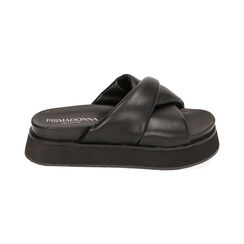 Ciabatte nere, zeppa 3 cm, Primadonna, 210921101EPNERO036, 001 preview
