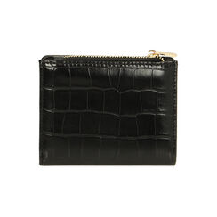 Portafogli small nero stampa cocco, Primadonna, 225102354CCNEROUNI, 003 preview