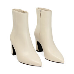 Tronchetto panna, tacco 7,5 cm, Primadonna, 244909513EPPANN036, 002 preview