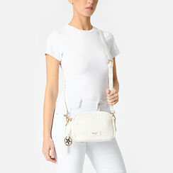 Mini sac à main femme blanc tressé, Primadonna, 255705311EIBIANUNI, 002 preview