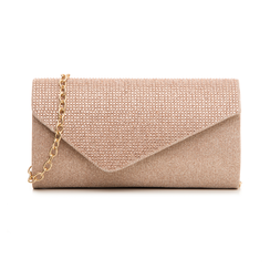 Borsa rosa glitter con strass,
