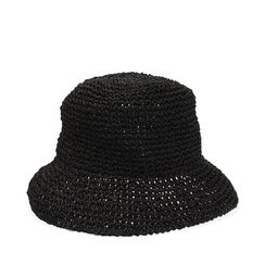 ACCESSORIES HAT STRAW NERO, Primadonna, 25J912740PGNEROUNI, 001a