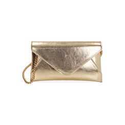 Borsa a tracolla oro laminato, Primadonna, 215124695LMOROGUNI, 001 preview