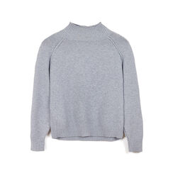 Maglia grigia in tessuto basic, Primadonna, 26U558585TSGRIGM, 001 preview