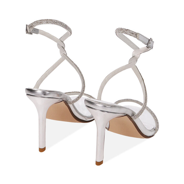 Sandali donna argento tacco 11 cm Primadonna Collection