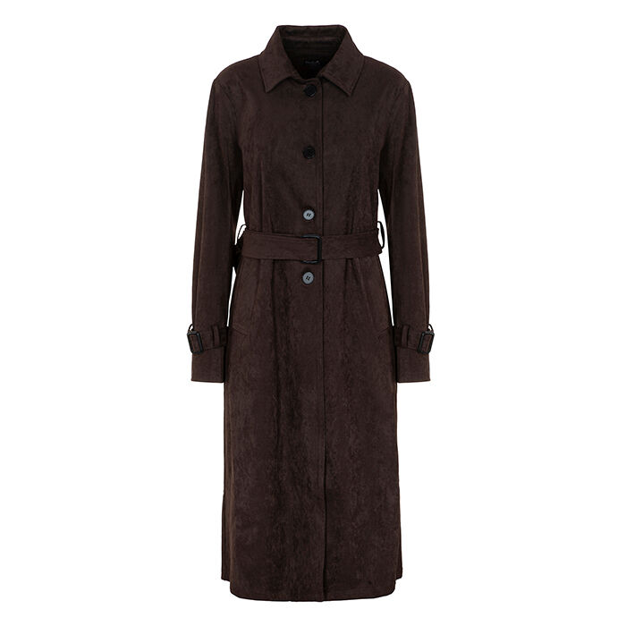 Trench marron avec design sophistiqu&eacute;, Primadonna, 27C925575MFMOROL