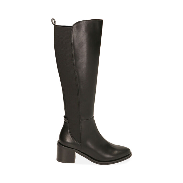 Bottes noires femme talon 6 5 cm Primadonna Collection