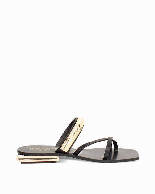 Sandali bassi neri essenziali, BLACK