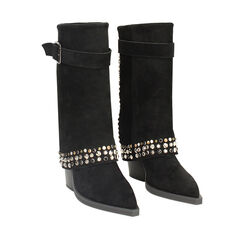 Botte texane noire, 243067901MFNERO035, 002a