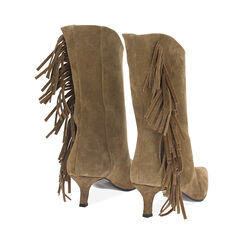 Bottines en daim taupe à talon élégant, Primadonna, 26A515026CMTAUP036, 005 preview