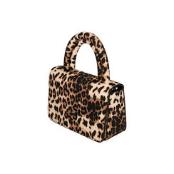 Mini bag a mano leopard in raso , Primadonna, 205102461RSLEOPUNI, 002 preview