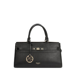 Bolso de mano negro con bandolera removible, Primadonna, 275700363EPNEROUNI, 001a