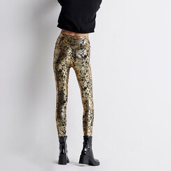 Leggings nero/oro stampa cocco, Primadonna, 22B400301CCNEORUNI, 004 preview