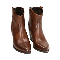 CALZATURA TRONCHETTO TEXANO PELLE MARR, Primadonna, 22B805006PEMARR036, 002 preview