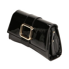 Borsa a spalla nera in vernice, Primadonna, 215124657VENEROUNI, 002a