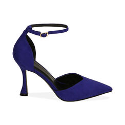 Escarpin violet en microfibre, talon de 9,5 cm, Special Price, 202188216MFVIOL037, 001 preview