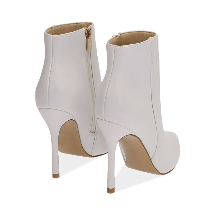 Botines blancos tacón 11 cm | Primadonna Collection
