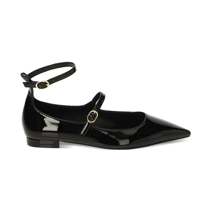 Ballerine a punta nere outlet