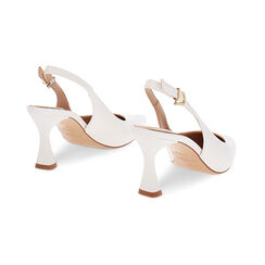 D&eacute;collet&eacute; bianche tacco 7,5 cm, Scarpe, 272141101EPBIAN036, 004 preview