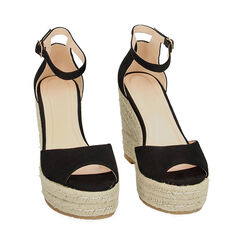 Zeppe donna nere in microfibra, Primadonna, 254981950MFNERO035, 003 preview