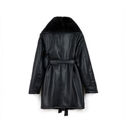 Trench nero elegante, Primadonna, 266541202EPNEROM, 003 preview
