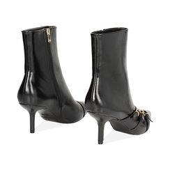 Tronchetti neri in materiale lucido con tacco 7 cm, Primadonna, 264972612EUNERO035, 004 preview