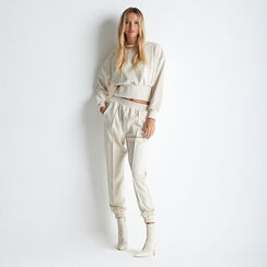 Tuta in velluto panna, Abbigliamento, 22C910013MFPANNS, 001 preview