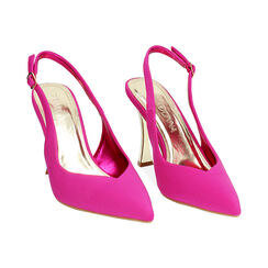 Zapato slingback de mujer fucsia altos, Primadonna, 252102602LYFUCS036, 003 preview