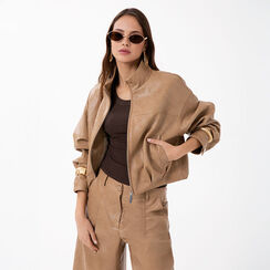 Giubbino camel con dettagli fashion, Primadonna, 276551025EPCAMEM, 002 preview