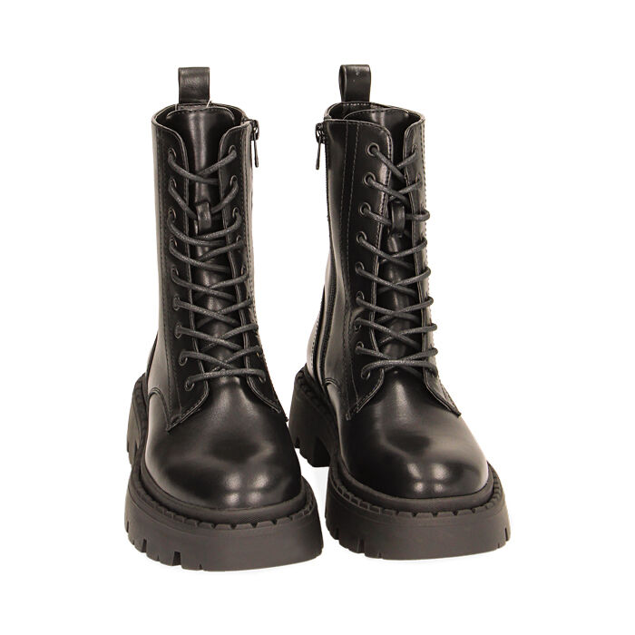 Anfibi donna neri platform 4 cm Primadonna Collection