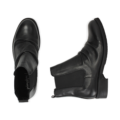 Chelsea boots neri in pelle di vitello , Stivaletti, 14A919642VINERO036, 003 preview