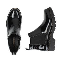 Chelsea boots neri in vernice, Stivaletti, 140608573VENERO036, 003 preview
