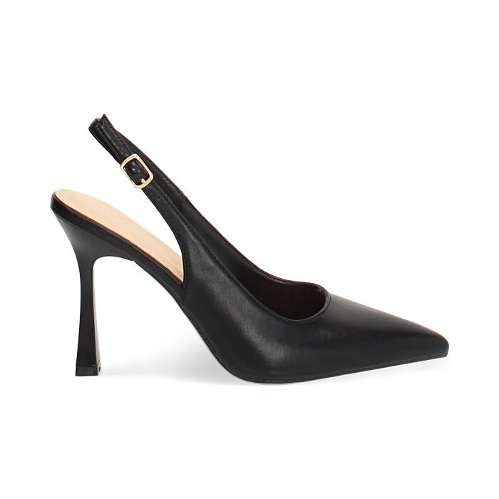 CALZATURA DECO. SLINGBACK SINTETICO NERO, Chaussures, 274934237EPNERO035
